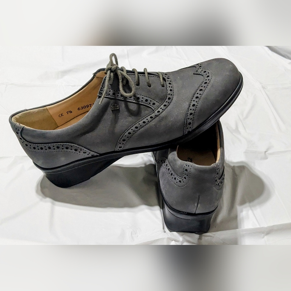 Finn Comfort Shoes Eureka Grey Suede 7 1/2 D